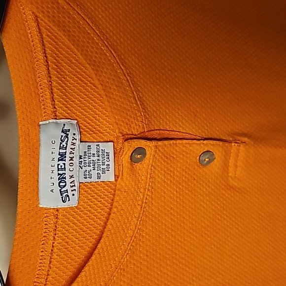 ❤️Orange Short Sleeved Shirt #C8 - Picture 2 of 3